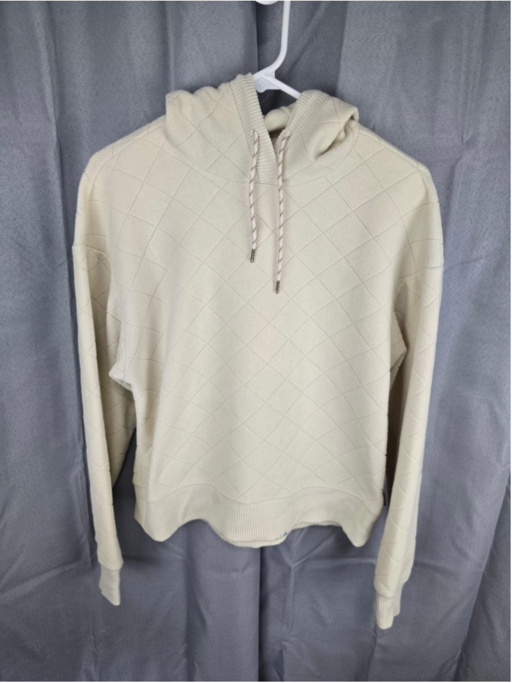 Women's Avalanche Quilted Fleece Hoodie Beige Size S